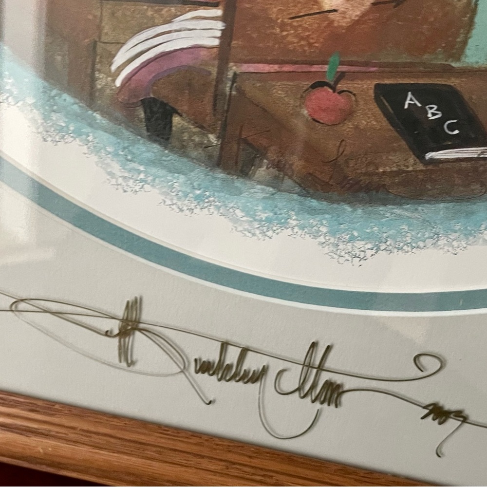 P. Buckley Moss Signed and Numbered Framed Lithograph - Picture 5 of 10